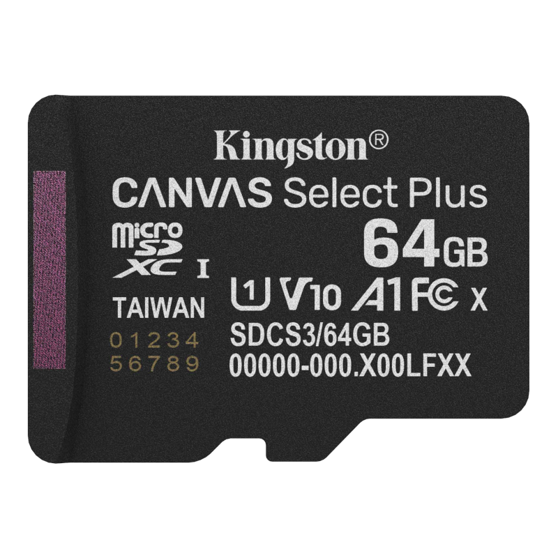 Карта пам'яті Kingston microSDXC 64GB Canvas Select Plus (SDCS3/64GBSP)